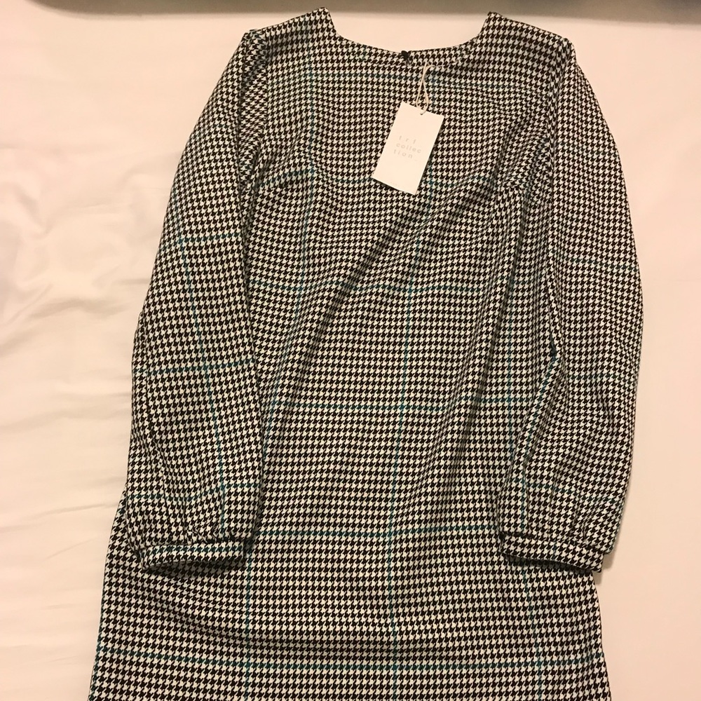 LAST CHANCE! Zara checked dress with velvet strips - Picture 5 of 5